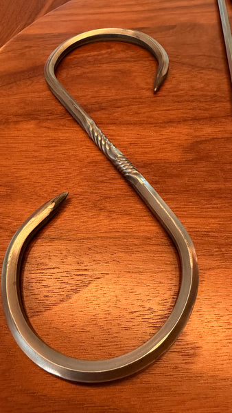 9-inch Stainless S-Hook with Reverse Twist