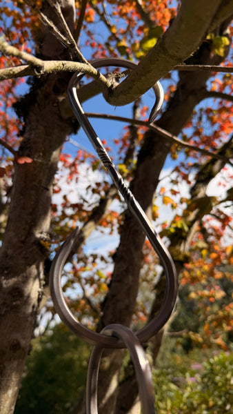 9-inch Stainless S-Hook with Reverse Twist