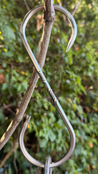 9-inch Stainless S-Hook with Reverse Twist