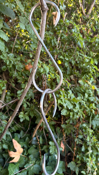 9-inch Stainless S-Hook with Reverse Twist